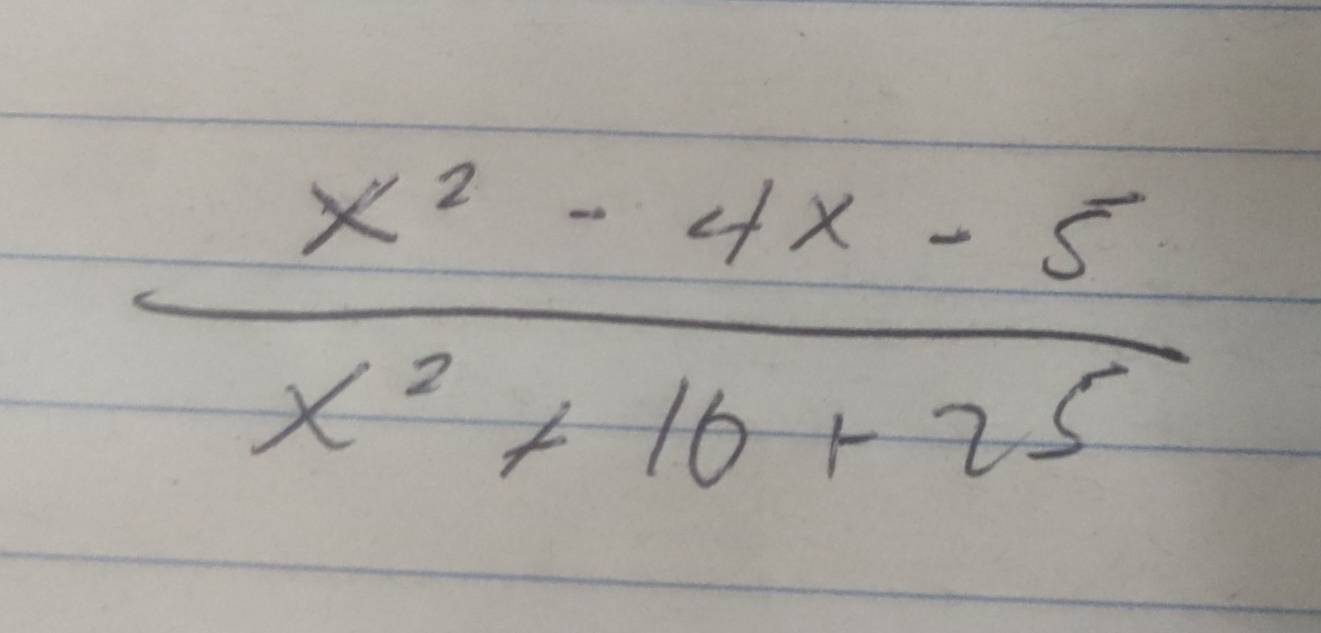  (x^2-4x-5)/x^2+10+25 