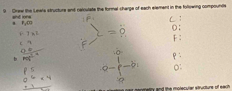 Solved: Draw the Lewis structure and calculate the formal charge of ...
