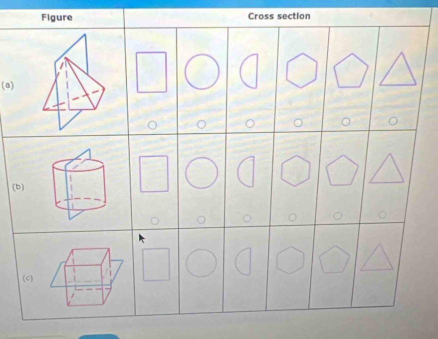 Figure Cross section 
(a) 
(b) 
(C)