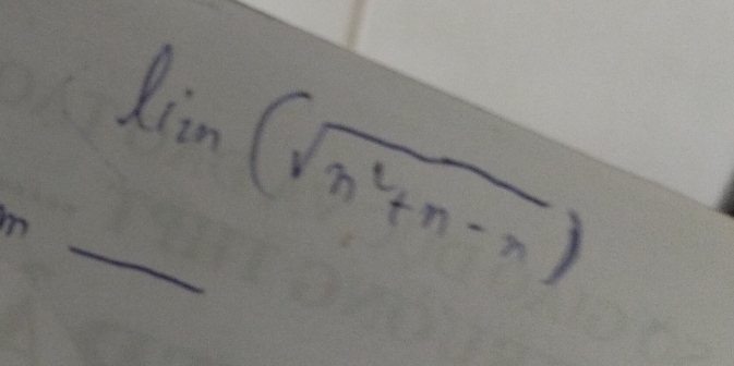 lim (in(sqrt(n^2+n))