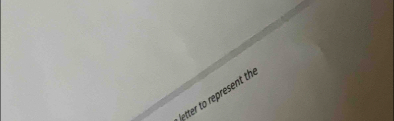 letter to represent th