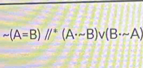 sim (A=B)//*(A· sim B)vee (B· sim A)