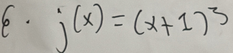 j(x)=(x+1)^3