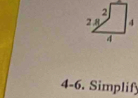 4-6. Simplify