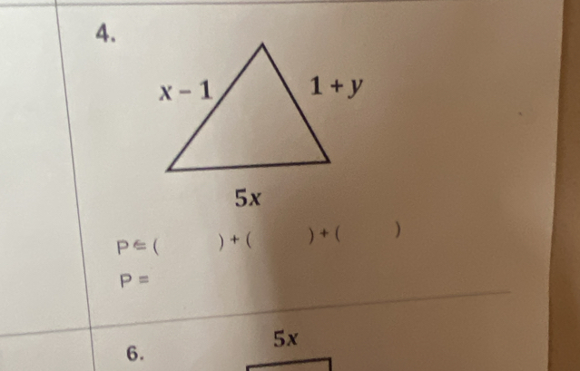 P∈ ()+()+()
P=
6.