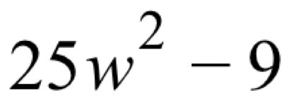 25w^2-9