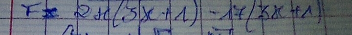 r=2+c(3x+1)-17(5x+1)