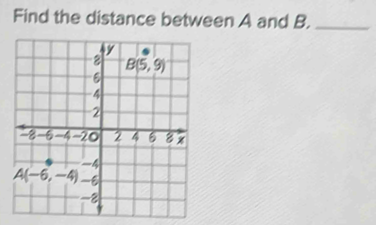 Find the distance between A and B._