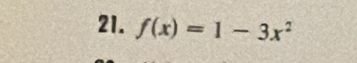 f(x)=1-3x^2