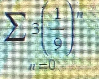 sumlimits _n=03( 1/9 )^n