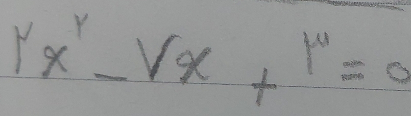 rx^y-vx+r=0