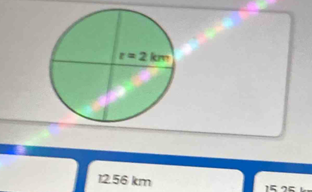 12.56 km
15.25