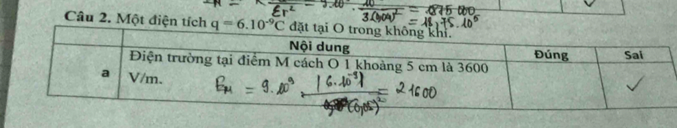 Một điện tích q=6.10^(-9)C