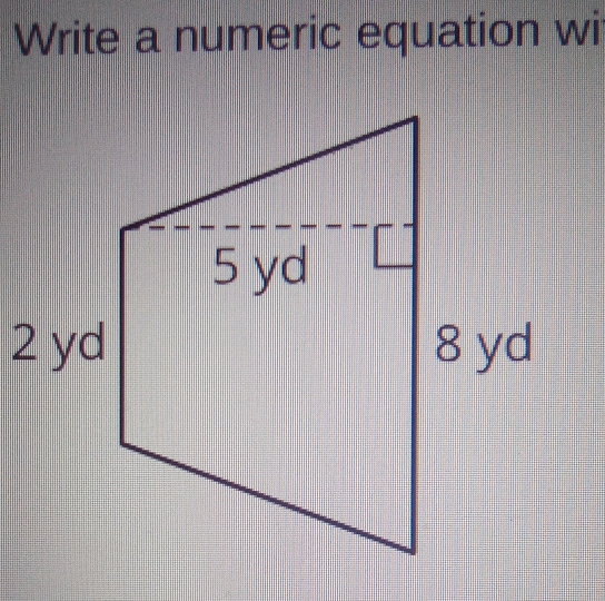 Write a numeric equation wi