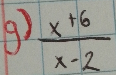  (x+6)/x-2 