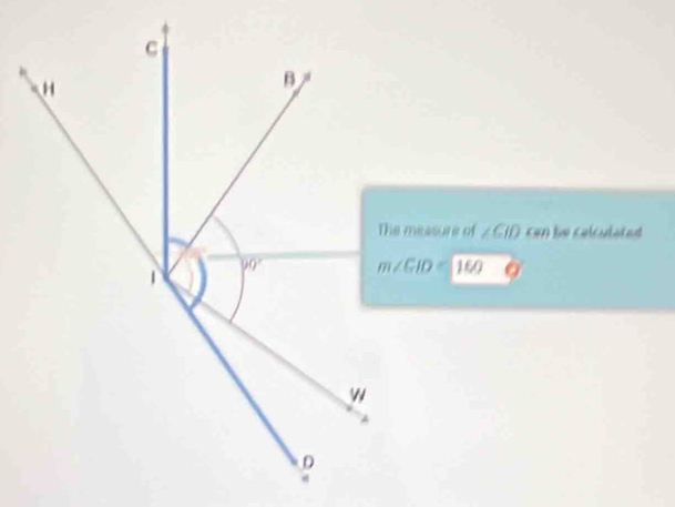 ∠ CID can he calculated
160