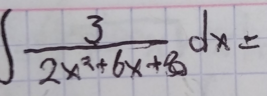 ∈t  3/2x^2+6x+8 dx=