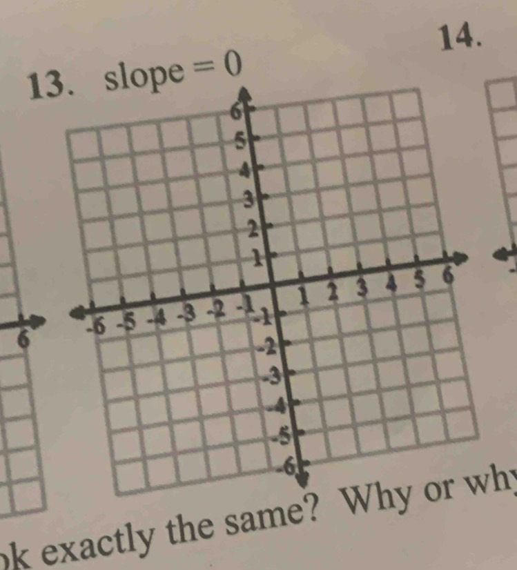 slope =0
6 
k exactly the same? Why or why