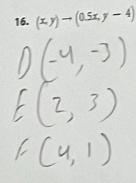 (x,y)to (0.5x,y-4)