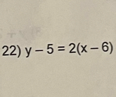 y-5=2(x-6)