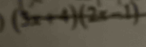 (3x+4)(2x-1)