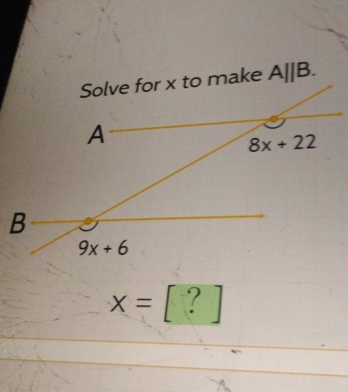 A||B.
x=[?]