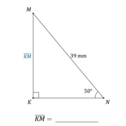 overline KM= _