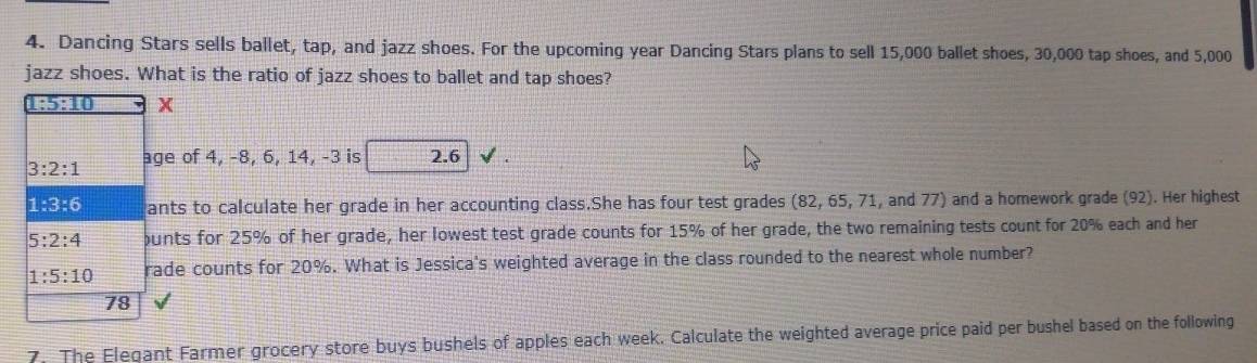 Solved: Dancing Stars sells ballet, tap, and jazz shoes. For the