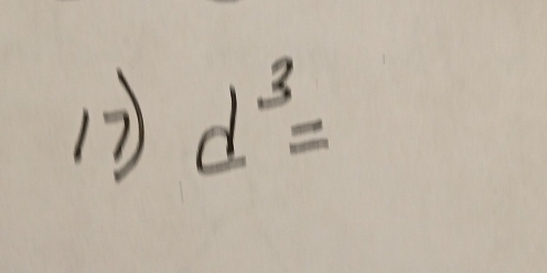 17 d^3=