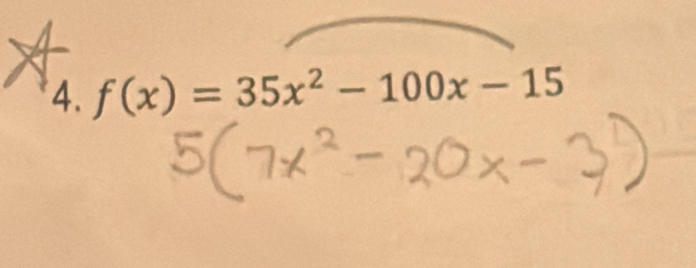 f(x)=35x^2-100x-15