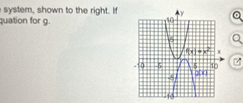 system, shown to the right. If
a
quation for g.