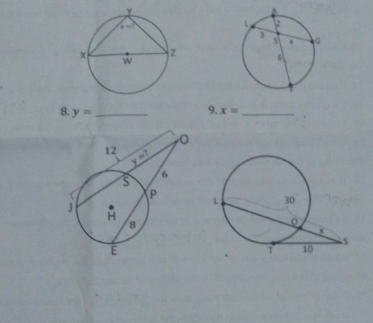 y= _
9. x= _