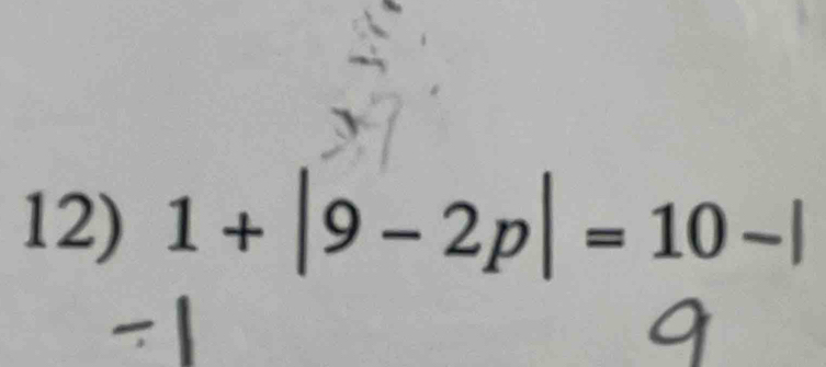 1+|9-2p|=10-|