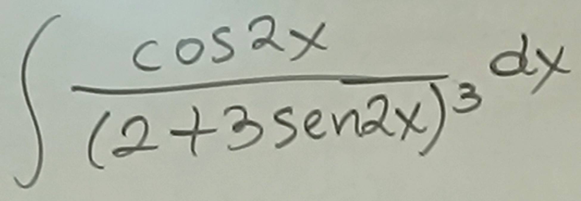 ∈t frac cos 2x(2+3sec 2x)^3dx
