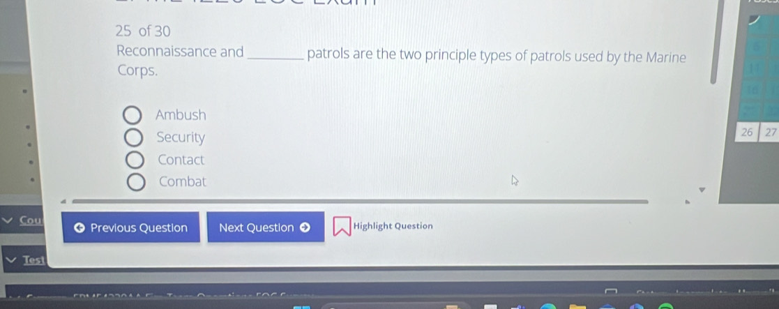 Solved: of 30 Reconnaissance and_ patrols are the two principle types ...