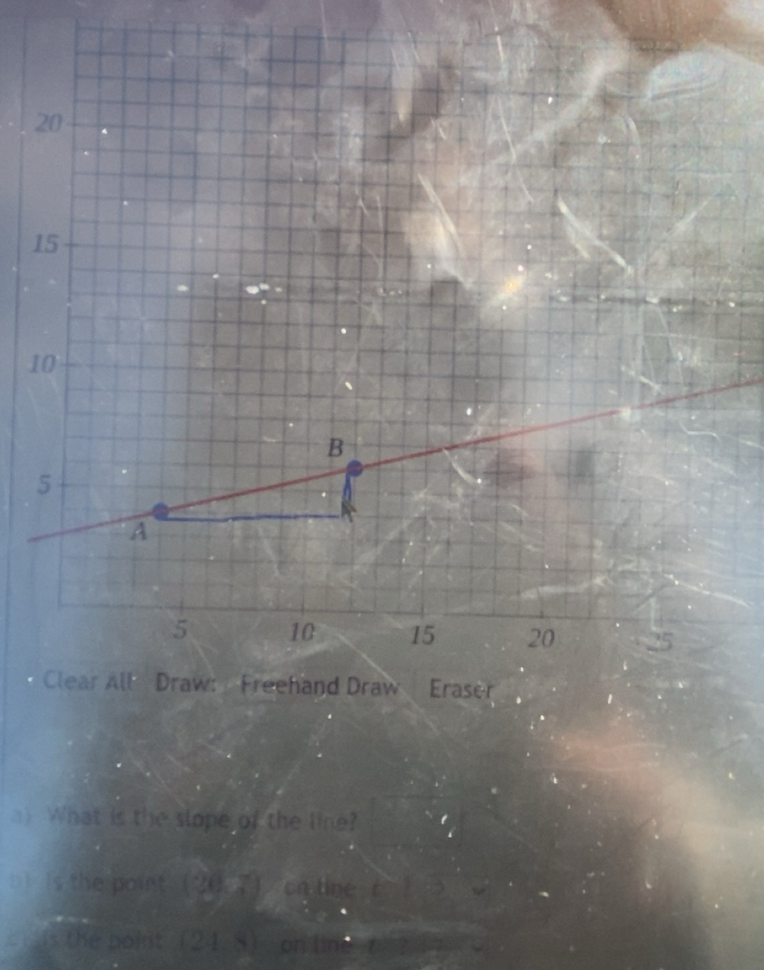Solved: 20 15 10 B 5 A 5 10 15 20 25 Clear All Draw: Freehand Draw ...