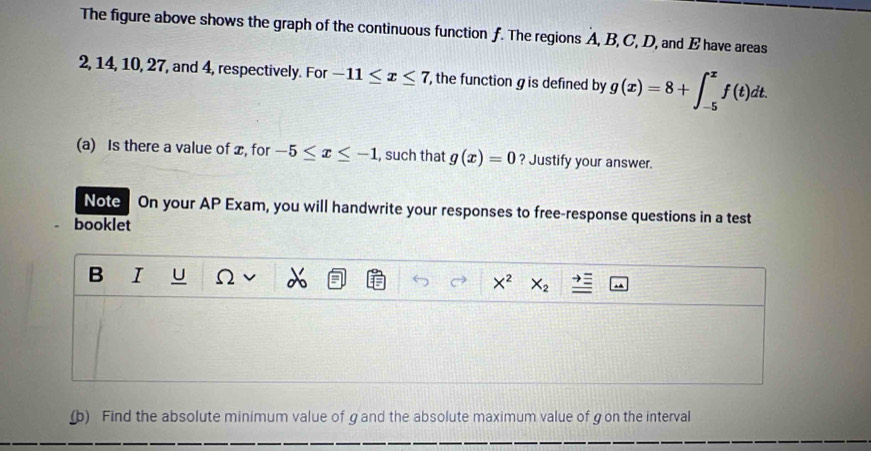 تم الحل:The figure above shows the graph of the continuous function f ...