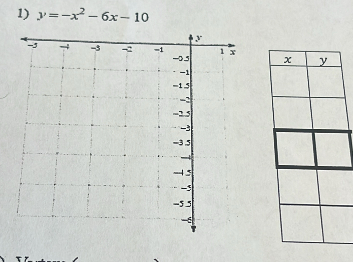 y=-x^2-6x-10