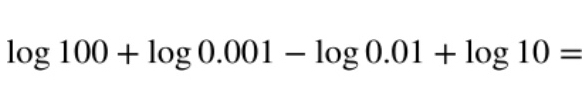 log 100+log 0.001-log 0.01+log 10=