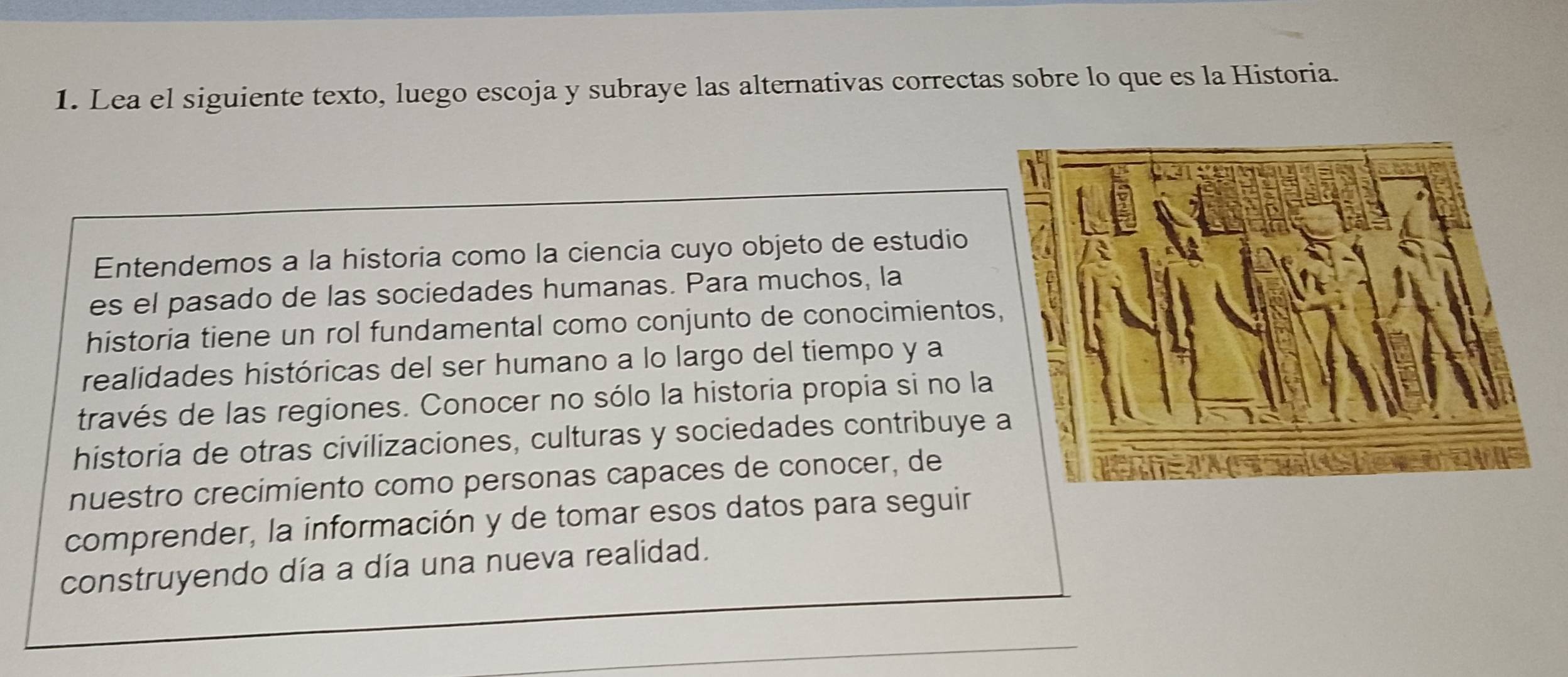 Resuelto:Lea el siguiente texto, luego escoja y subraye las ...