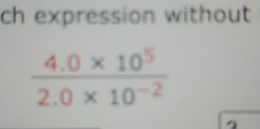 ch expression without