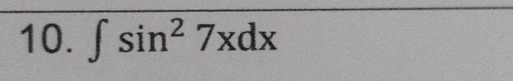 ∈t sin^27xdx