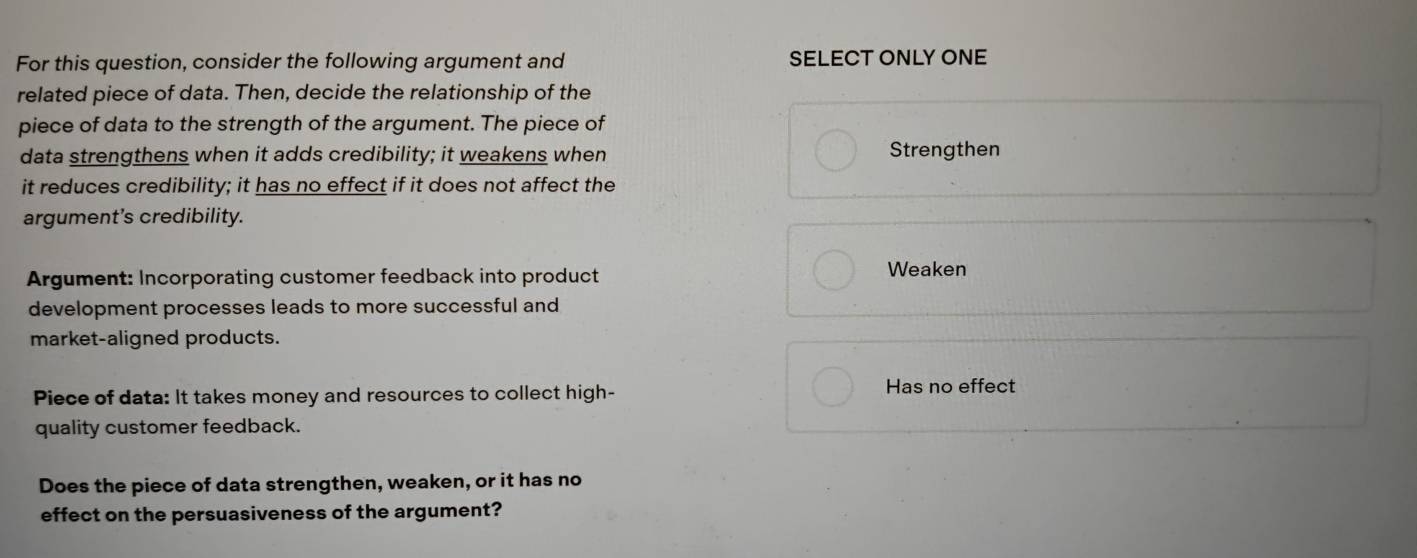 Solved: For this question, consider the following argument and SELECT ...