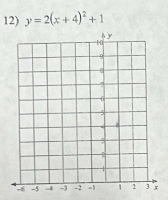 y=2(x+4)^2+1