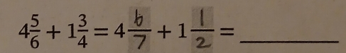 4+1=4+1÷=_ 