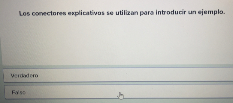 Resuelto:Los conectores explicativos se utilizan para introducir un ...
