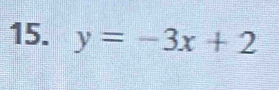 y=-3x+2