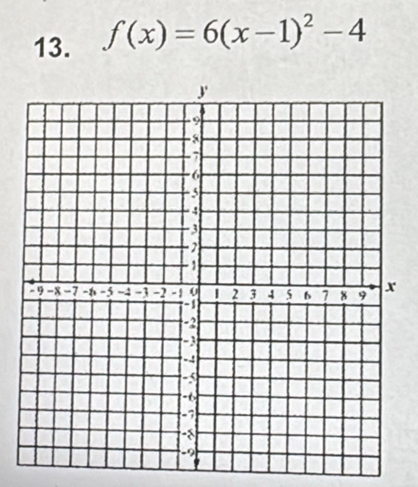 f(x)=6(x-1)^2-4