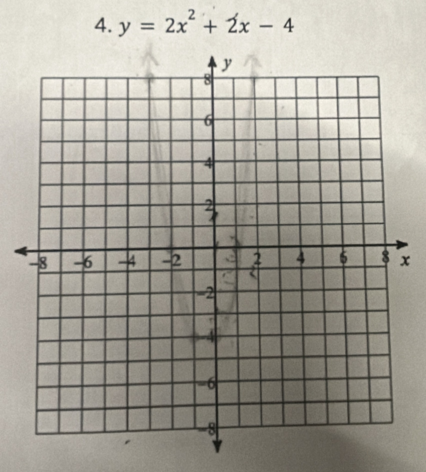 y=2x^2+2x-4
x