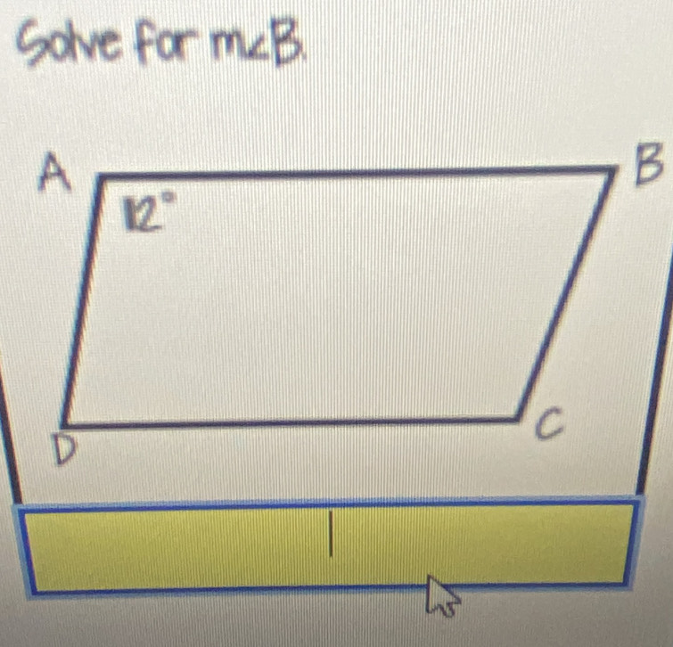 Solve for m∠B.